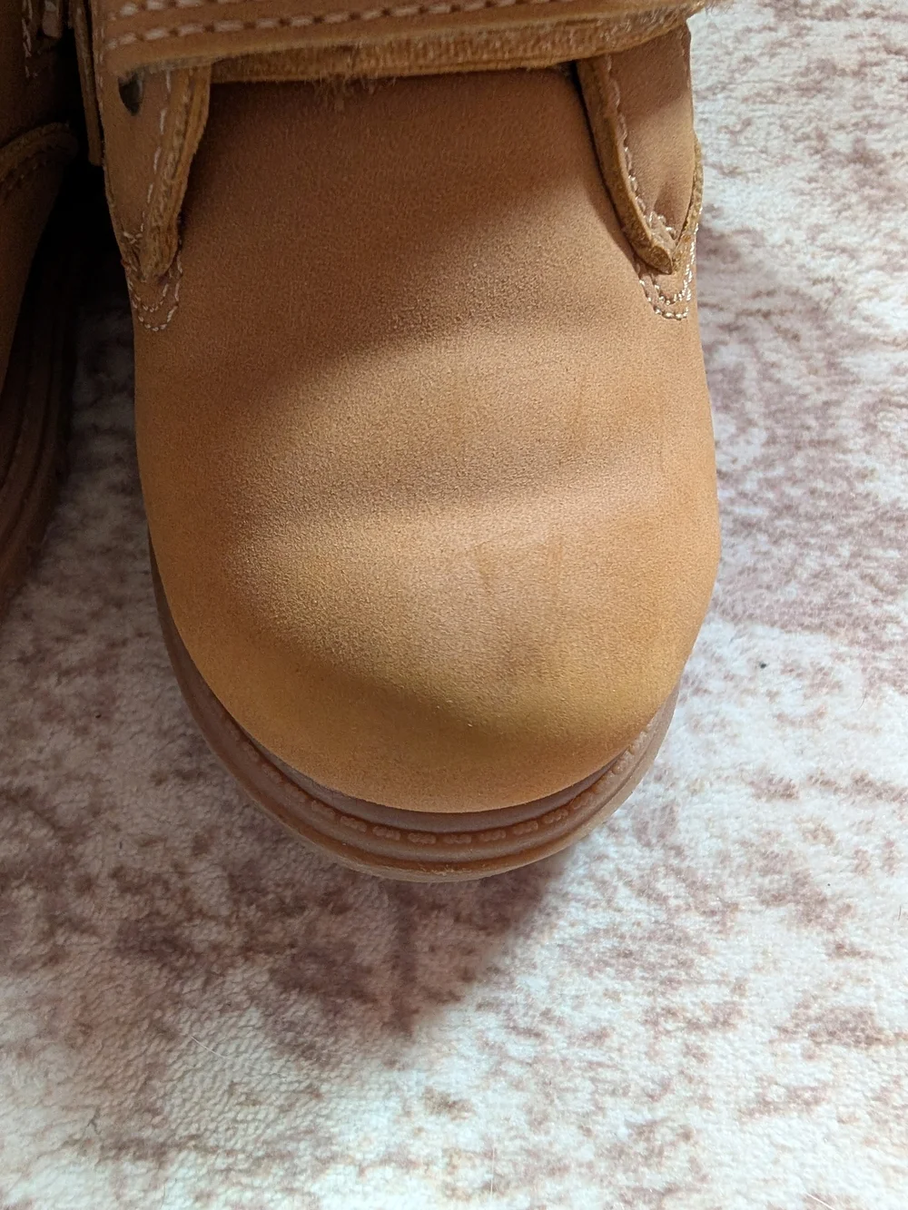 wander nation Tan Double-Strap Kids Ankle Boots